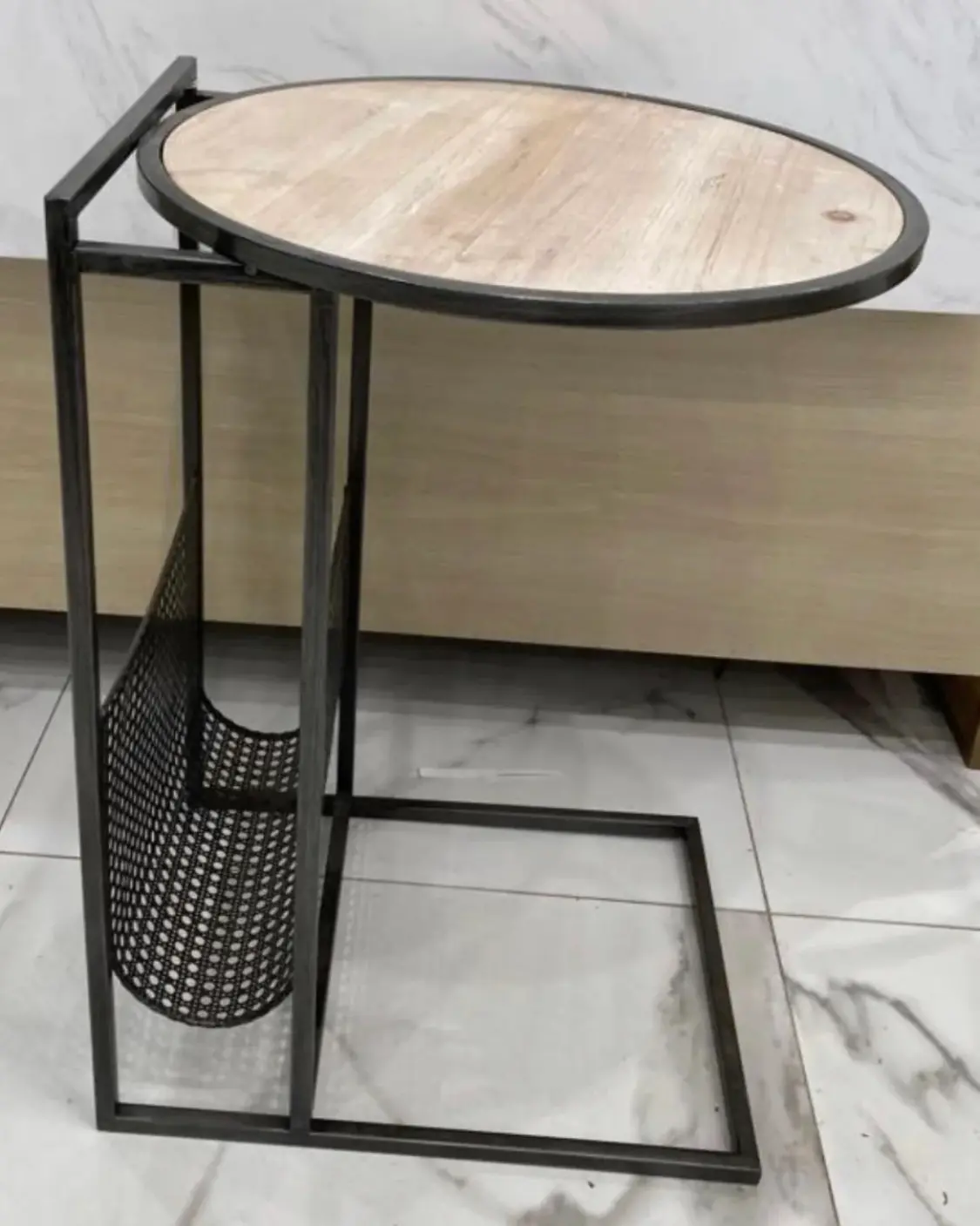 Modern Round Side Table — Handcrafted Export Product by NXTGENEXPORTS, Moradabad